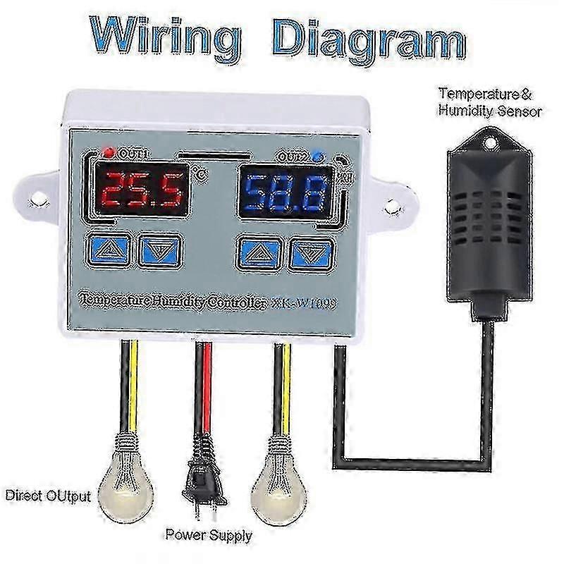 Temperature And Humidity Controller, Ac110-220v