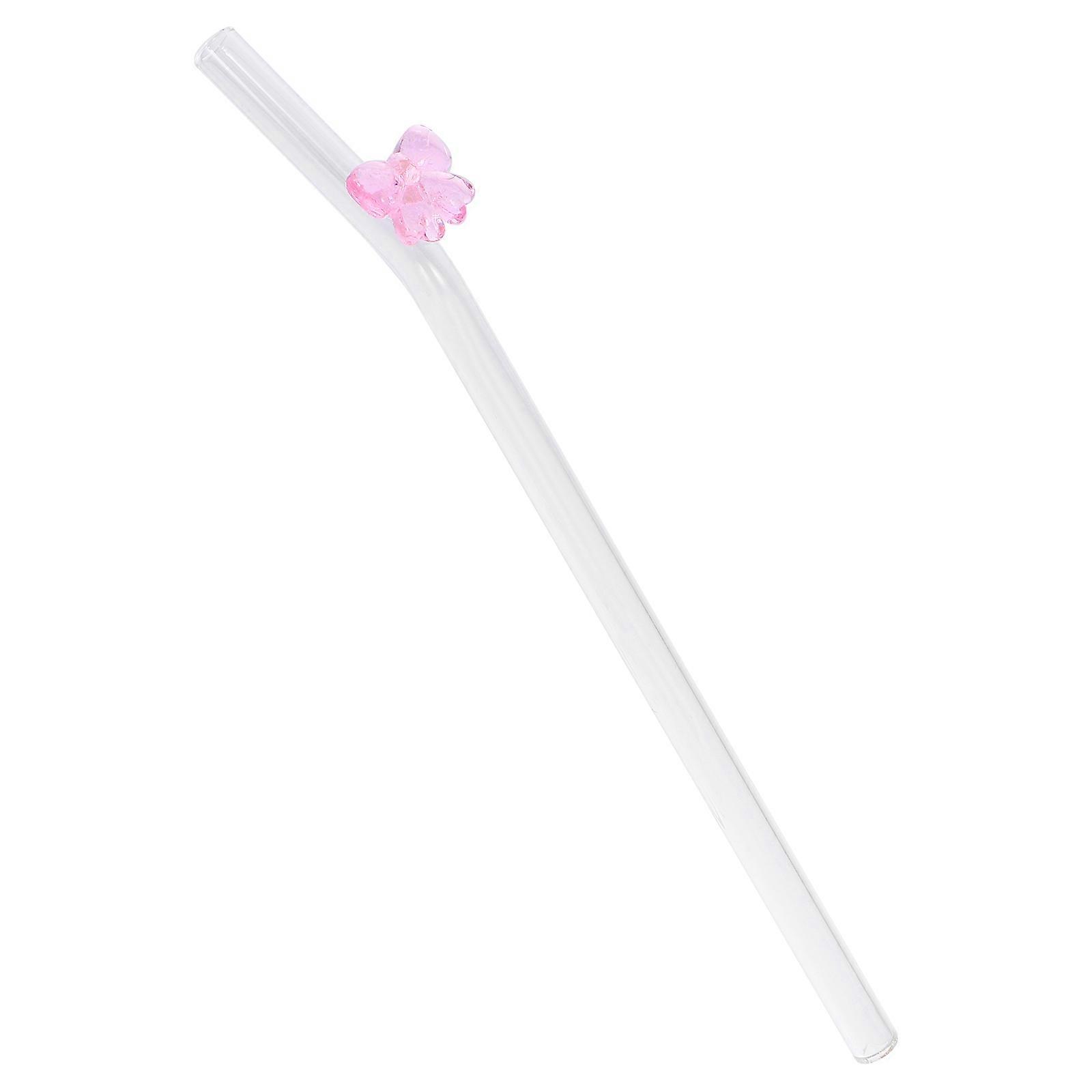 Here's a polished and engaging product description for your **Reusable Bowknot Glass Straw Cute Pink**:
🌸 **Cute & Stylish Bowknot Glass Straw