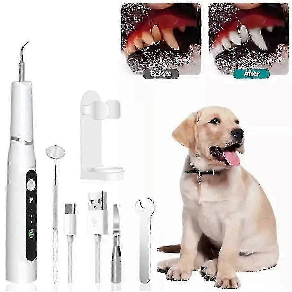Ultrasonic Toothbrush For Dogs And Cats Removes Tartar Pet's Dental Health Tw