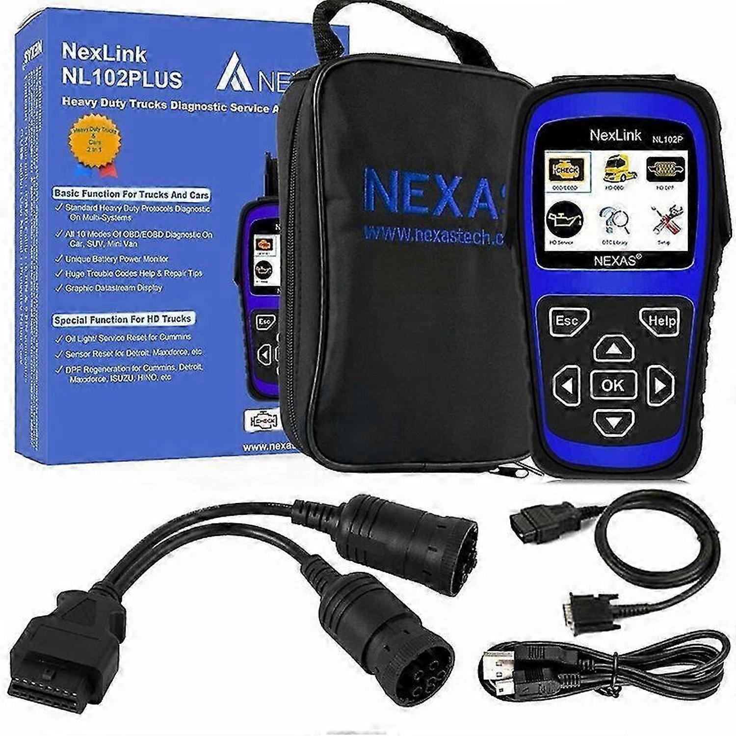 Nexas Nl102P Heavy Duty Truck Diagnostic Scanner Car Code Reader Dpf Oilreset