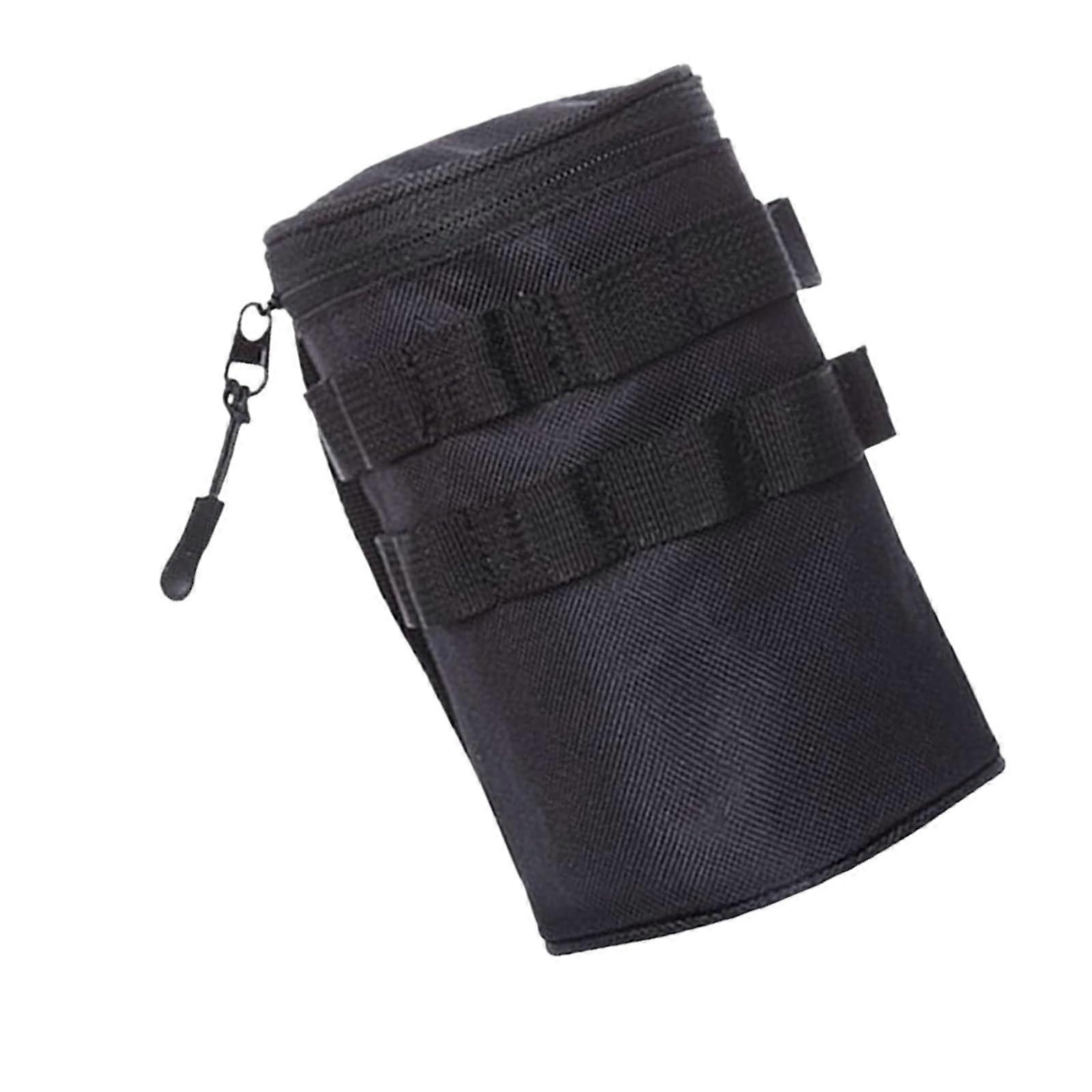 Tactical Water Bottle Pouch with Hanging Loops, Insulated Storage Bag for Outdoor Gear, Compatible with Standard Bottles