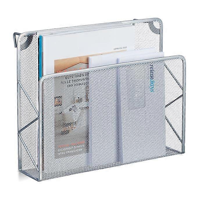 Wall mounted newspaper holder