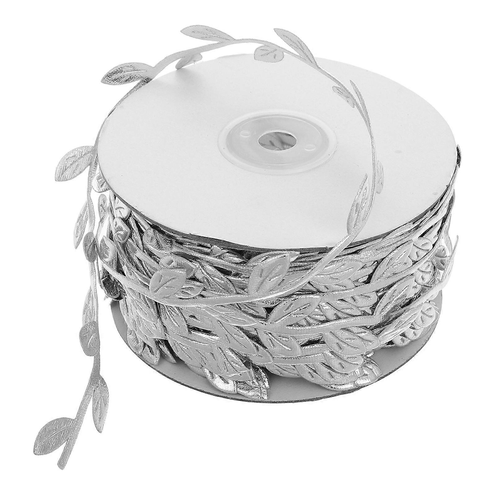 Small Ribbon Artificial Vines Ribbon Home Decor Bedrooms Silver 3000.00X1.80X0.10CM 1 Roll