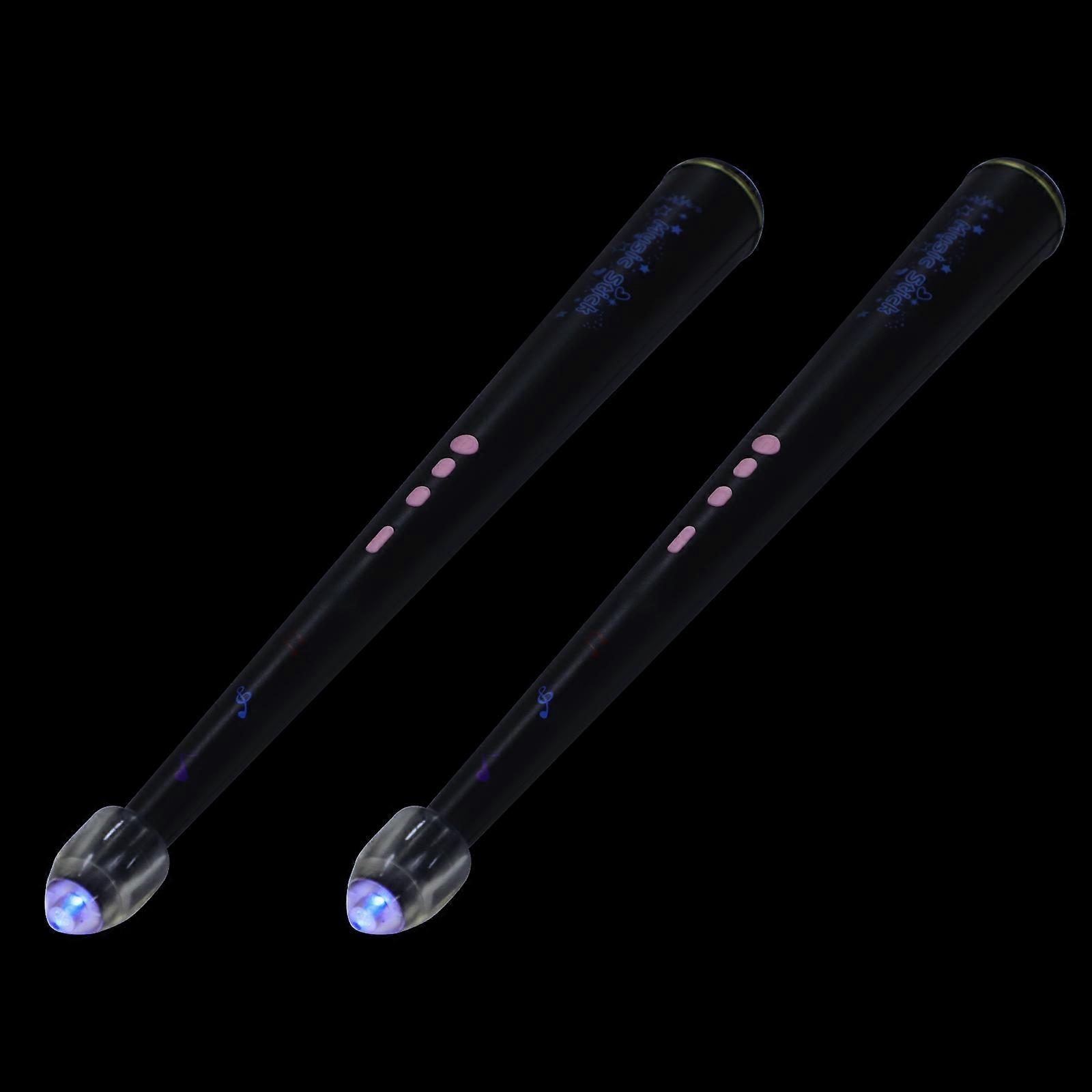 Drumsticks Electronic Drums Professional Design Assorted Color 34x4cm Glowing Design 1 Pair