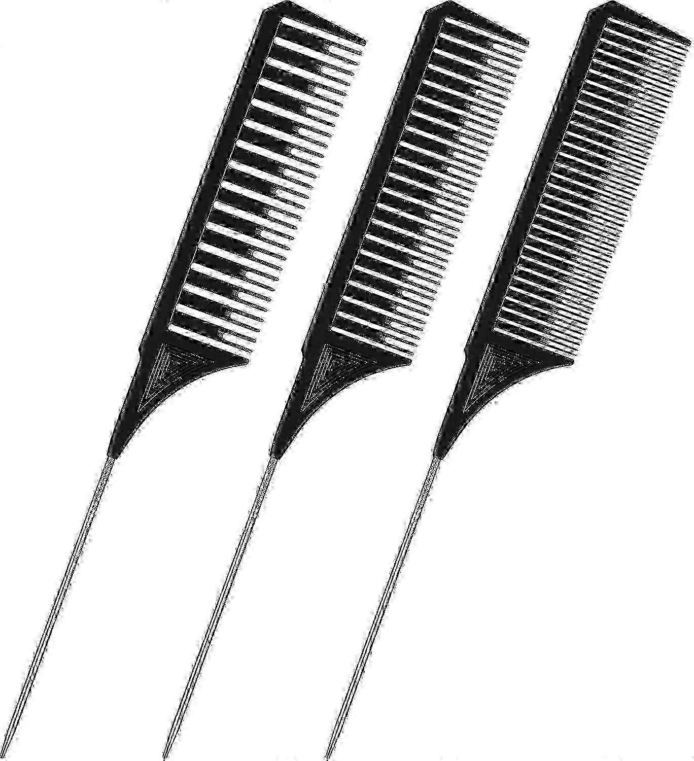 3 مجموعات من أمشاط عالية اللمعان مختلفة الحجم