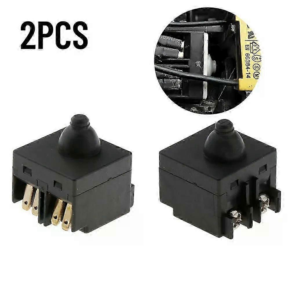 2 PCS Angle Grinder Switch Push Button Switch Fit For  100mm 4inch Angle Grinder Parts Accessories Replacement Metal Polisher Push