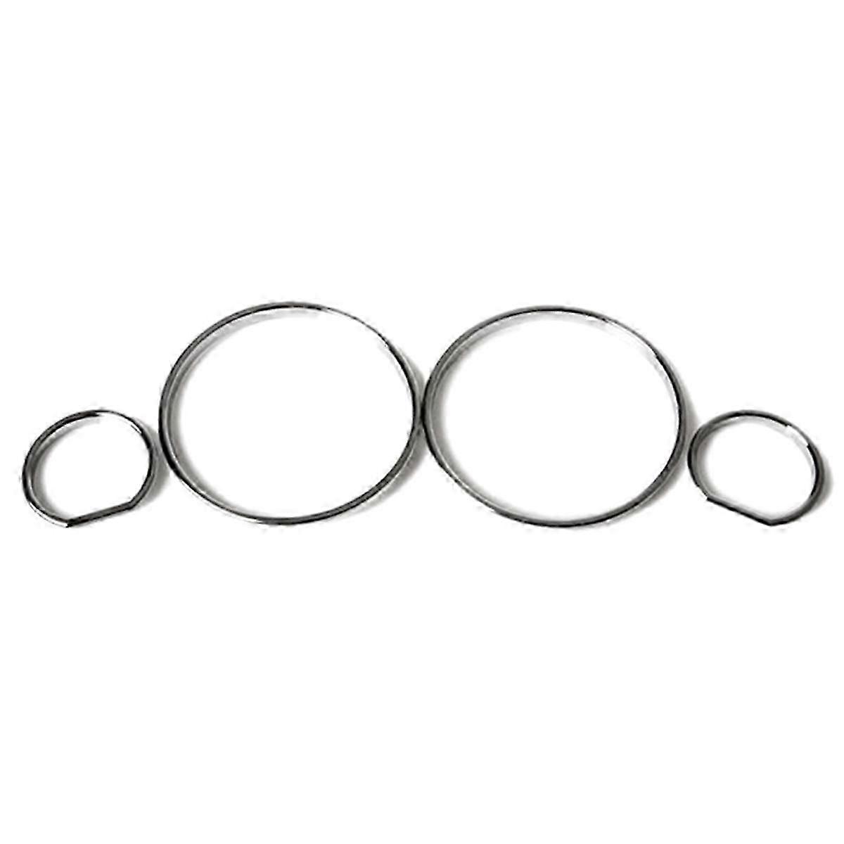 Car Speedometer Cover Bezel Trim Dashboard Gauge Ring Set for BMW E32 / E34 Models