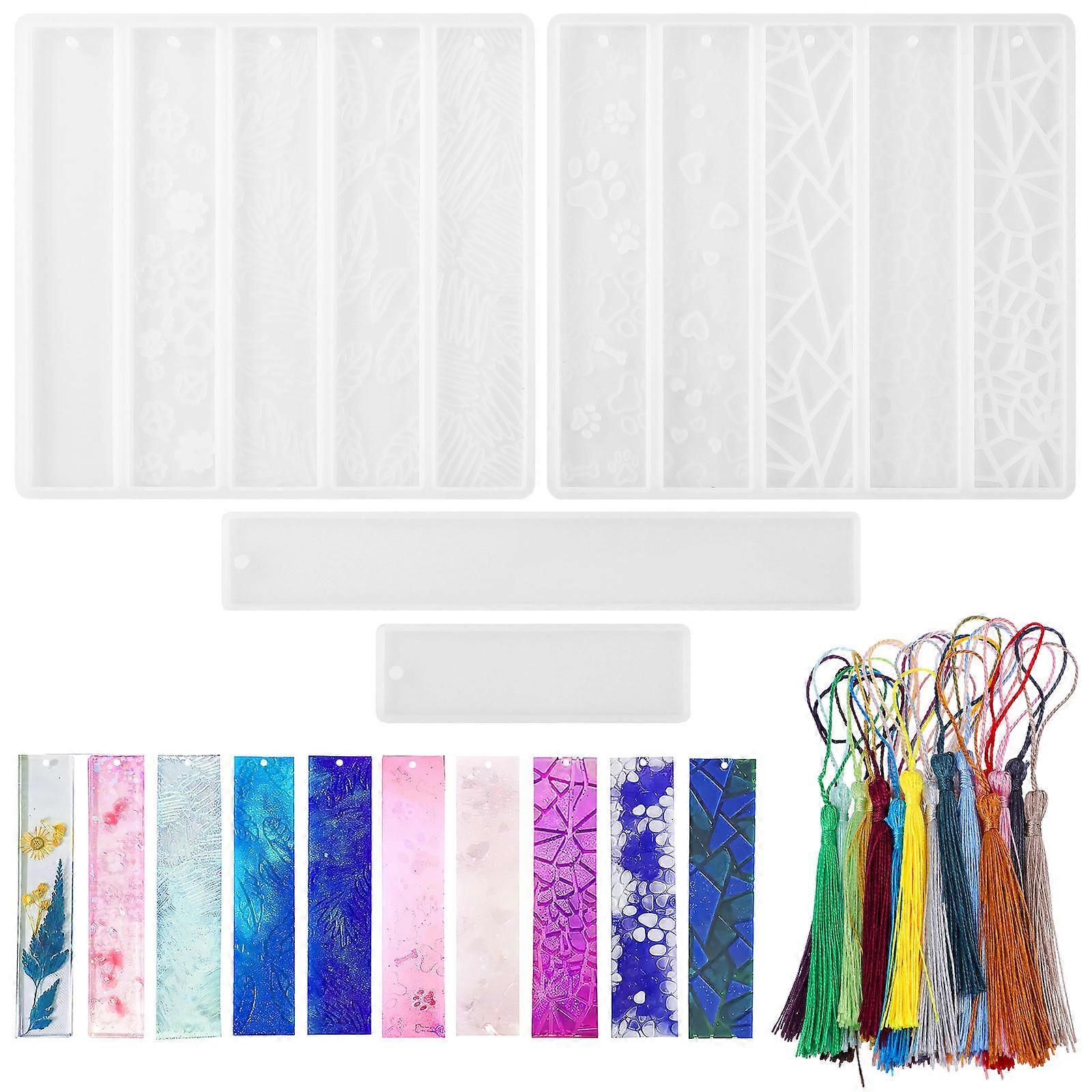 Blank Bookmark Molds Silicone Material Diy Bookmarks For All Ages Crafting Projects 1 Set
