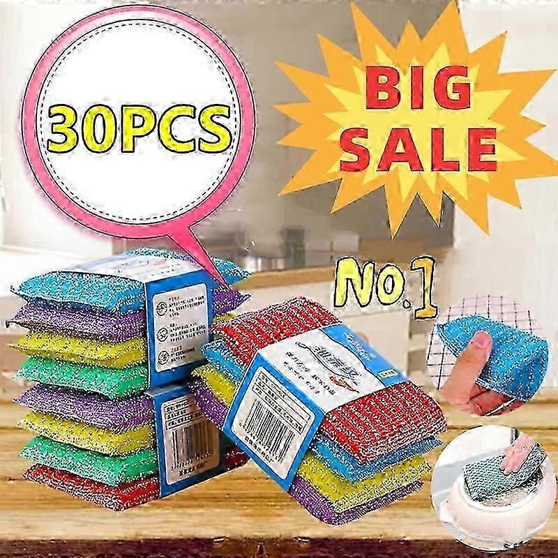 ספוגים לשטיפת כלים דו צדדיים לכלי ניקוי מטבח ביתיים - 1/5/10/20/30 חתיכות זמינות