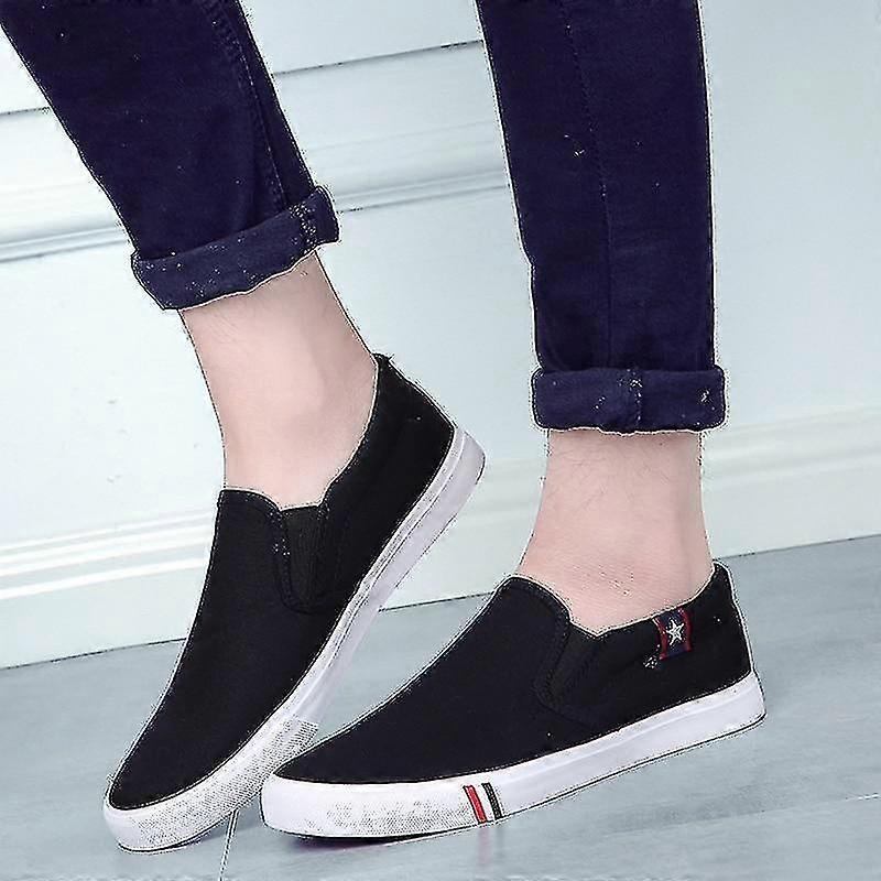 Men's Fashion Solid Vulcanized Canvas Sneakers