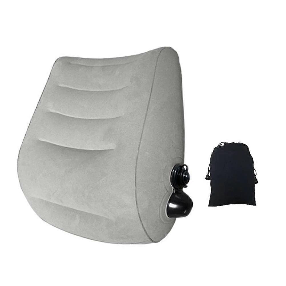 Inflatable Travel Pillow for Lumbar Support, Portable Back Cushion with Storage Bag, Comfortable and Compact Design