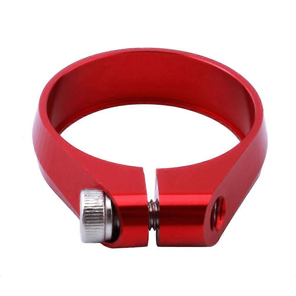 Quick Release Seatpost Clamp CNC Machined Aluminum Alloy For Cyclists Red 1Pack