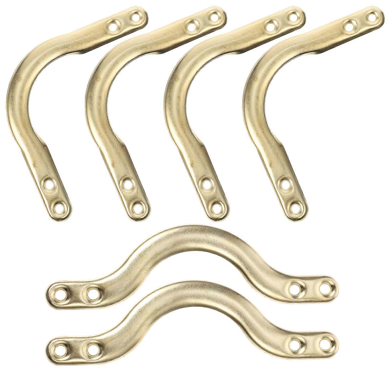 6pcs Billiard Net Corner Brackets, Iron Frame Pool Table Pocket Fixing Kit, Heavy Load Support for Gymnasiums and Billiard Rooms