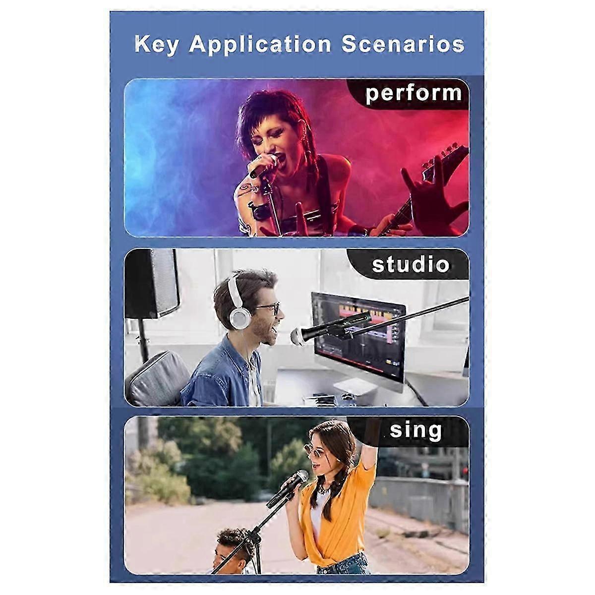 Microphone System 2.4GHz Wireless XLR Transmitter and Receiver