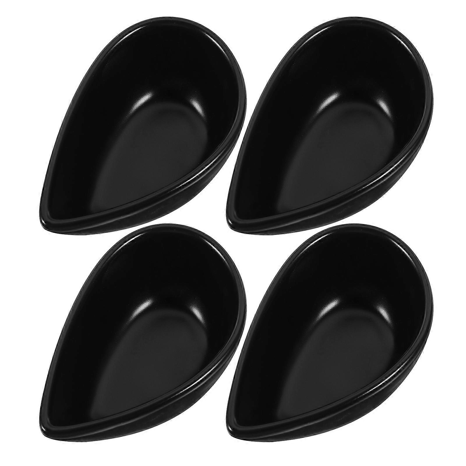 4pcs Ceramic Condiment Bowls for Dipping Sauces, Soy Sauce, Appetizers & Snacks – Ideal for Parties, Catering & Family Gatherings