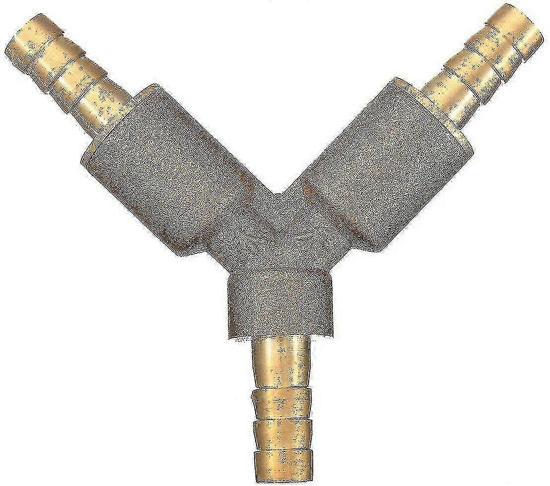 Brass 3-Way Y-Ball Valve with Barbed Pipe Fitting