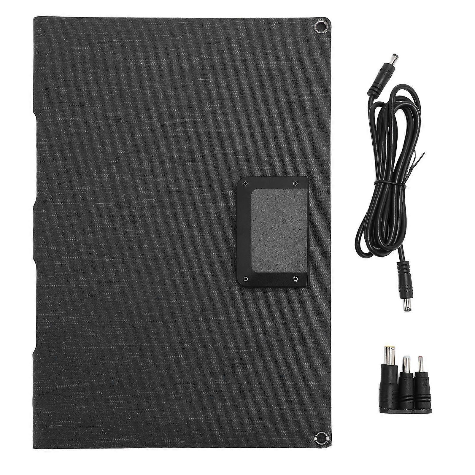 60W Folding Solar Charger with USB, Type C, DC Outputs for Efficient Outdoor Charging