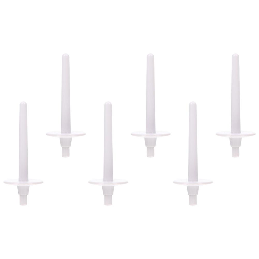 Sewing Machine Spool Pin for Bobbin Winder Usage 6Pcs Plastic Floss Bobbins