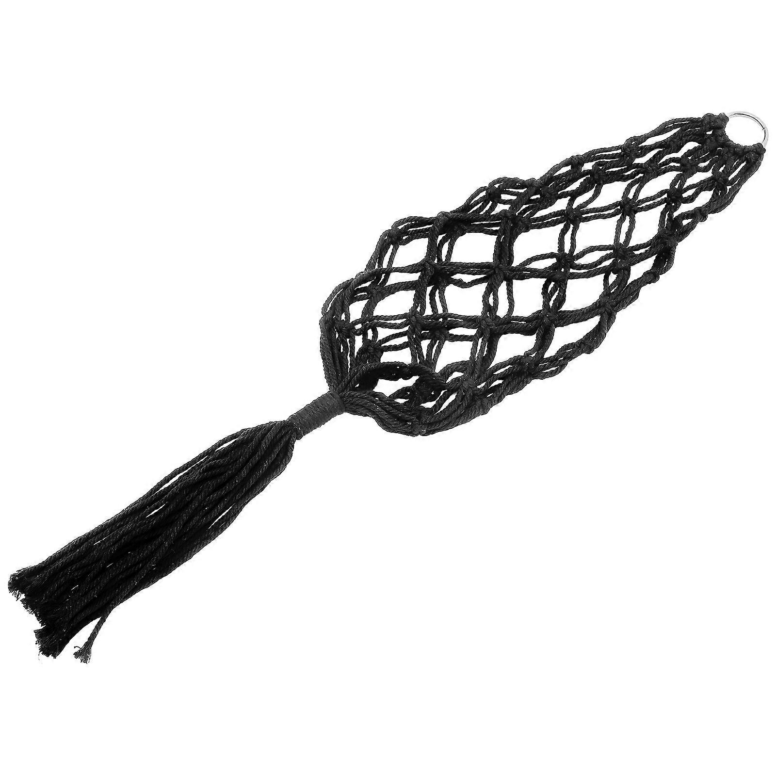 Macrame Fruit Hanger Macrame Hanging Fruit Basket Home Kitchen Storage Air Circulation 70.00X5.00X1.00CM Round 1Pack