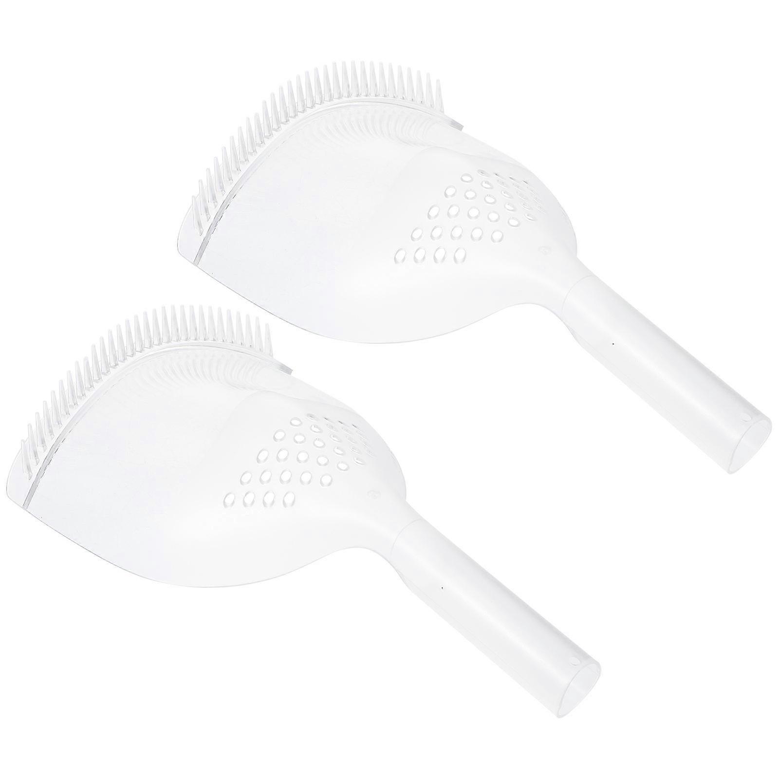Hairdressing Face Masks with Hanging Hole Design for Salon Use Transparent PP Material Fits Most Faces 2 Pieces