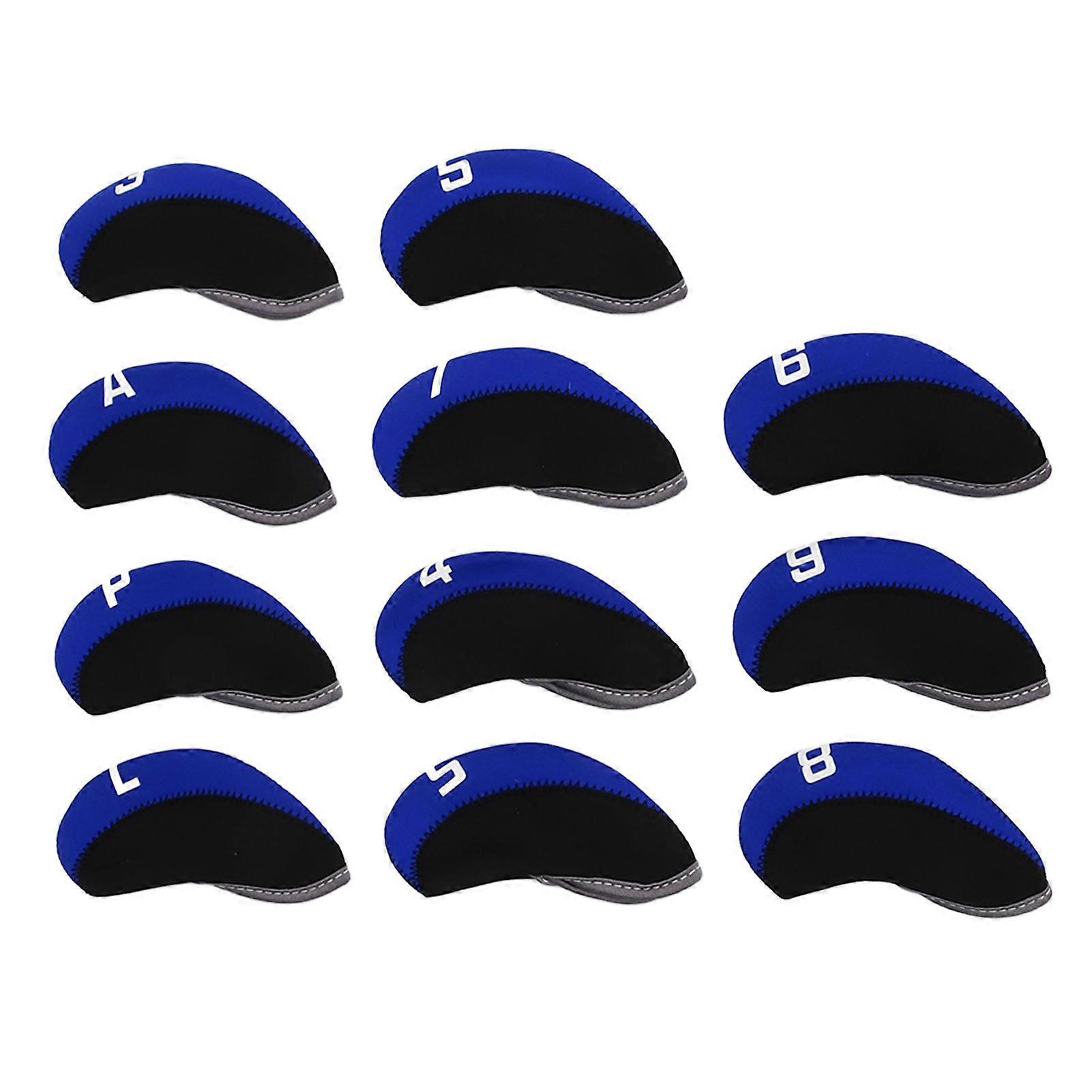 11PCS Golf Club Headcover Set Neoprene Numbered Golf Club Head Protector for Outdoor