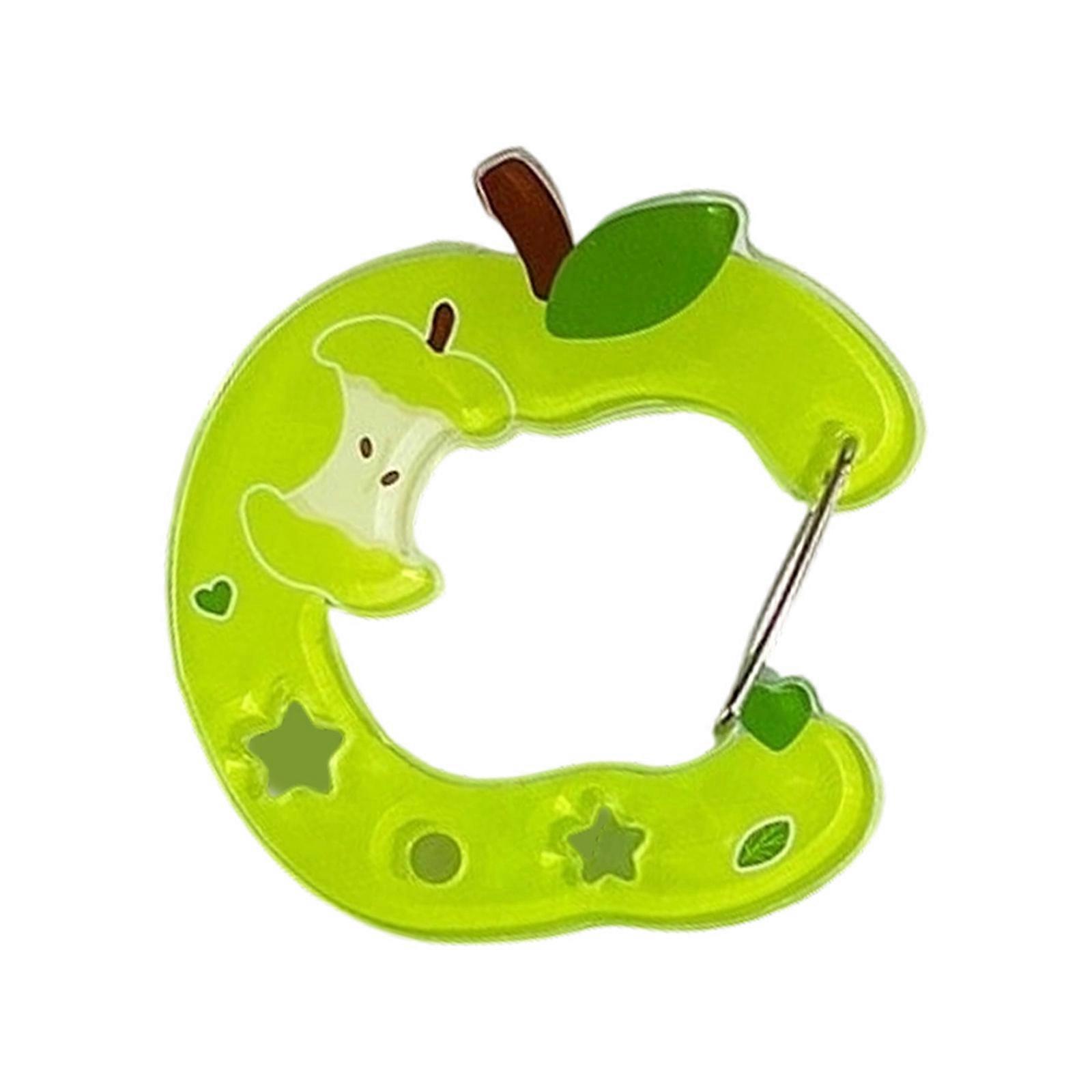 Modern Keychain Accessory With Clear Carabiner Base And Removable Cute Character Ornament Multicolor