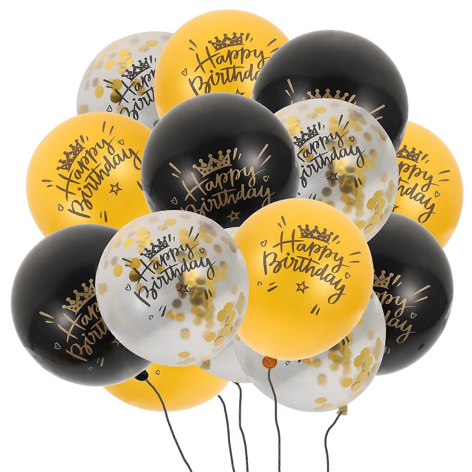 30pcs Sturdy Latex Decorative Balloons for Birthday Parties Assorted Color