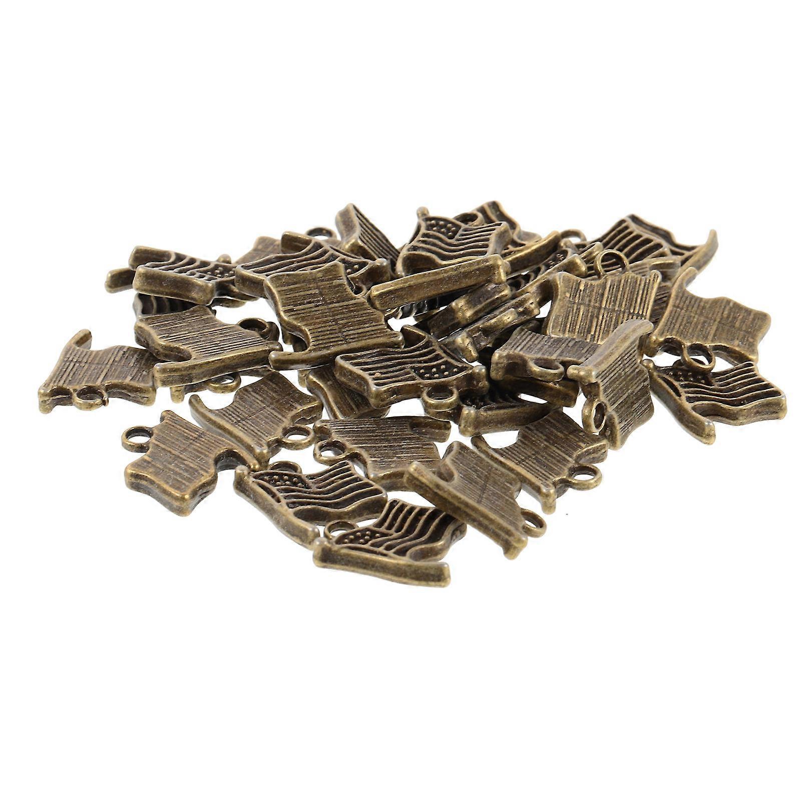 Mixed Charm Pendants American Flag Shaped For Jewelry Making Diy Enthusiasts Assorted Color 1.30X1.00X0.20Cm 60Pcs
