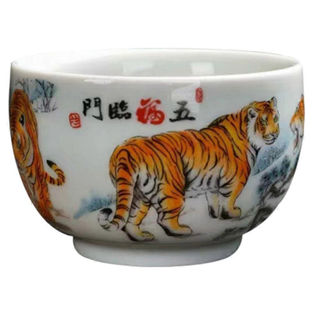 Cute Tea Cups Multi Color Comfortable Grip Tea Lovers Not Easy to Crack 3.1×3.1×2in 1Set