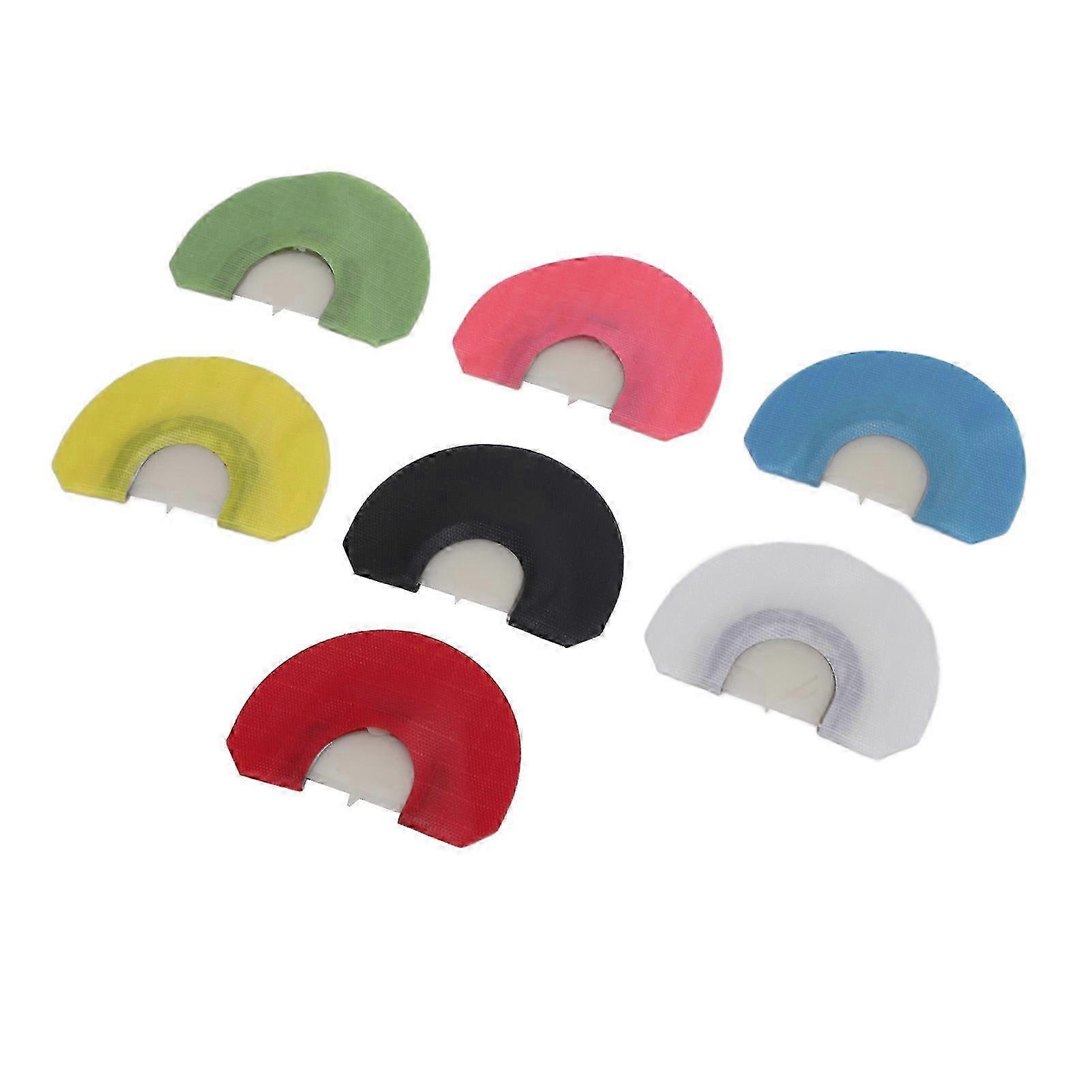 7-Color Turkey Mouth Call Set - Realistic Sound Diaphragm Mouth Calls for Easy Use & Comfortable Outdoor Hunting