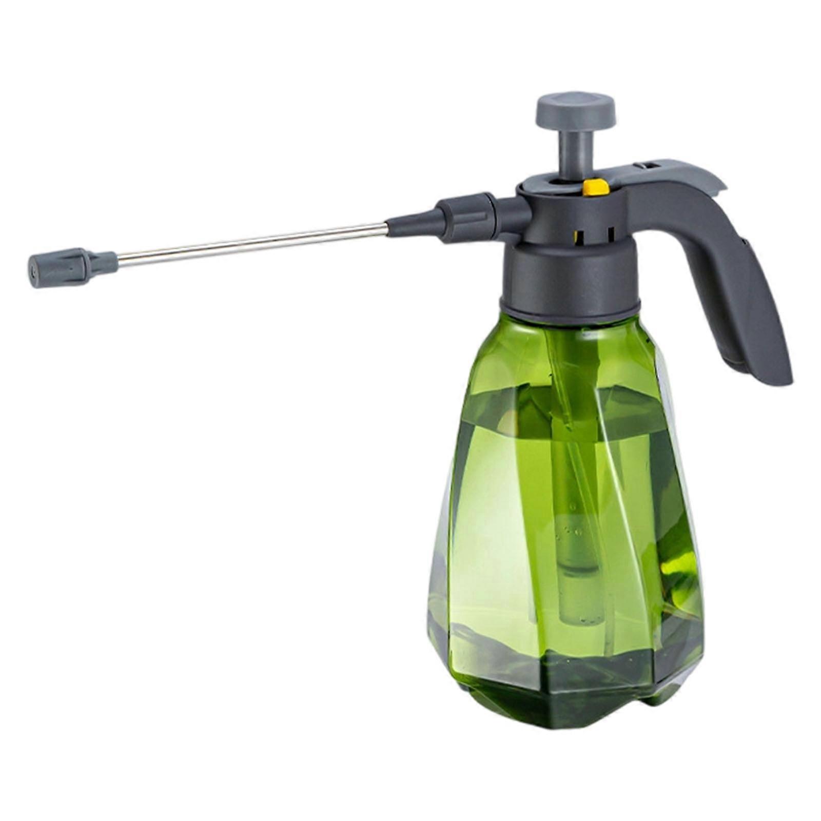 1.5L Garden Pressure Sprayed Bottle Can Reinforced Leakproof Structure Switchable Sprayed Patterns Optimally Durability  Emerald green