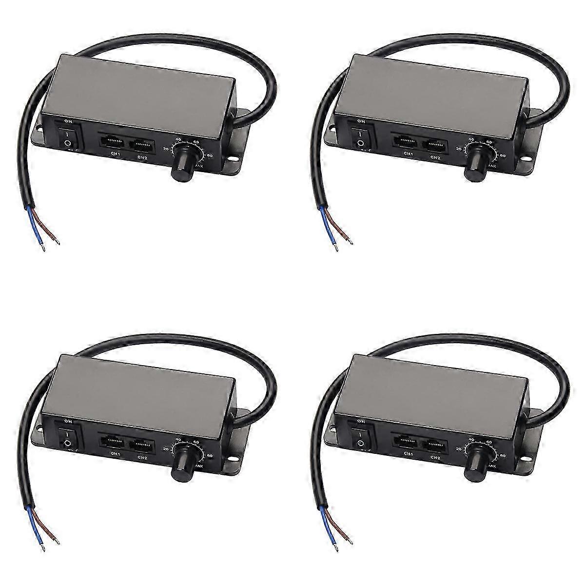 4X Dc 0-10v Dimmer Switch Seriesable Sync Controller Rotary On/off For 0/1-10v Dimmable Led Drivers