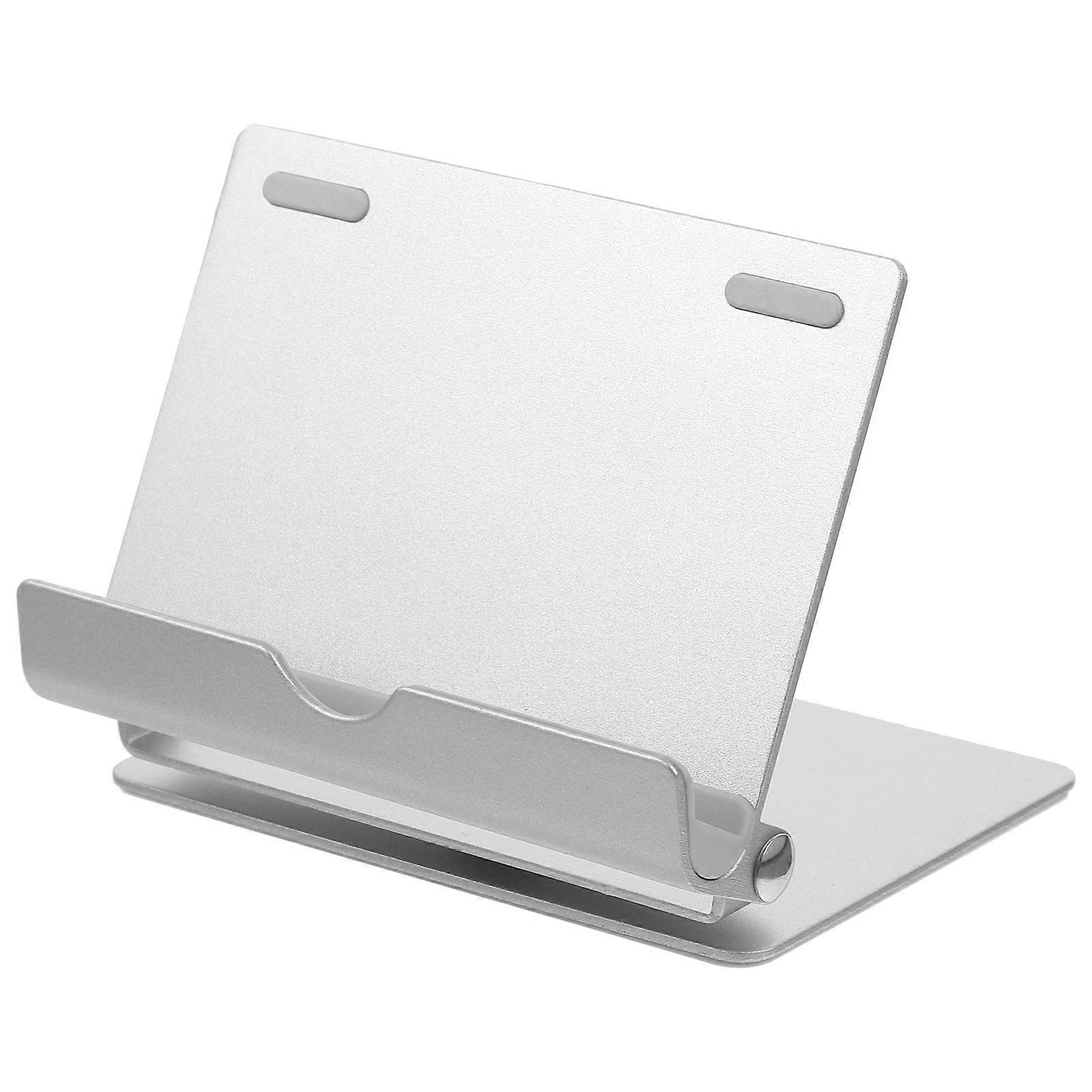 Foldable Aluminum Alloy Tablet Stand, Rotatable Phone Holder for Desk, Ergonomic Laptop Riser Compatible with Various Devices, Space Saving and