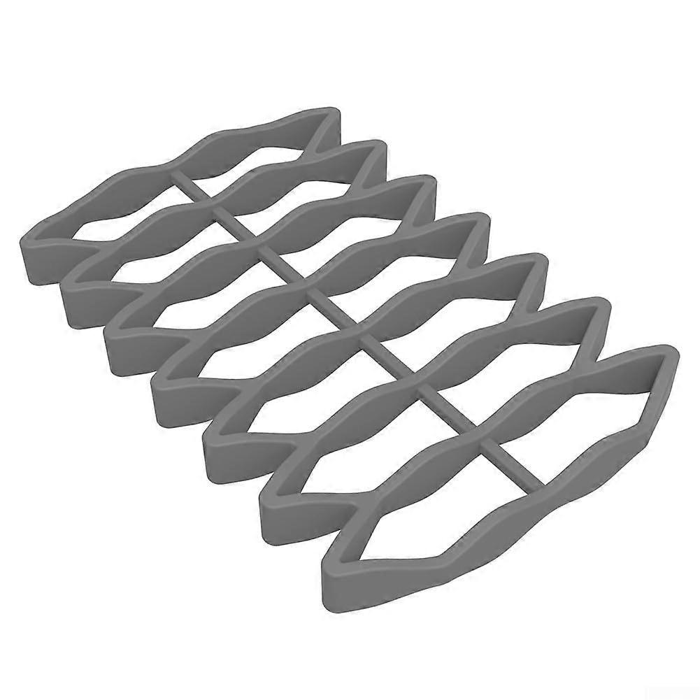 Reliable support with our silicone cooling racks handles fats and liquids (gray).