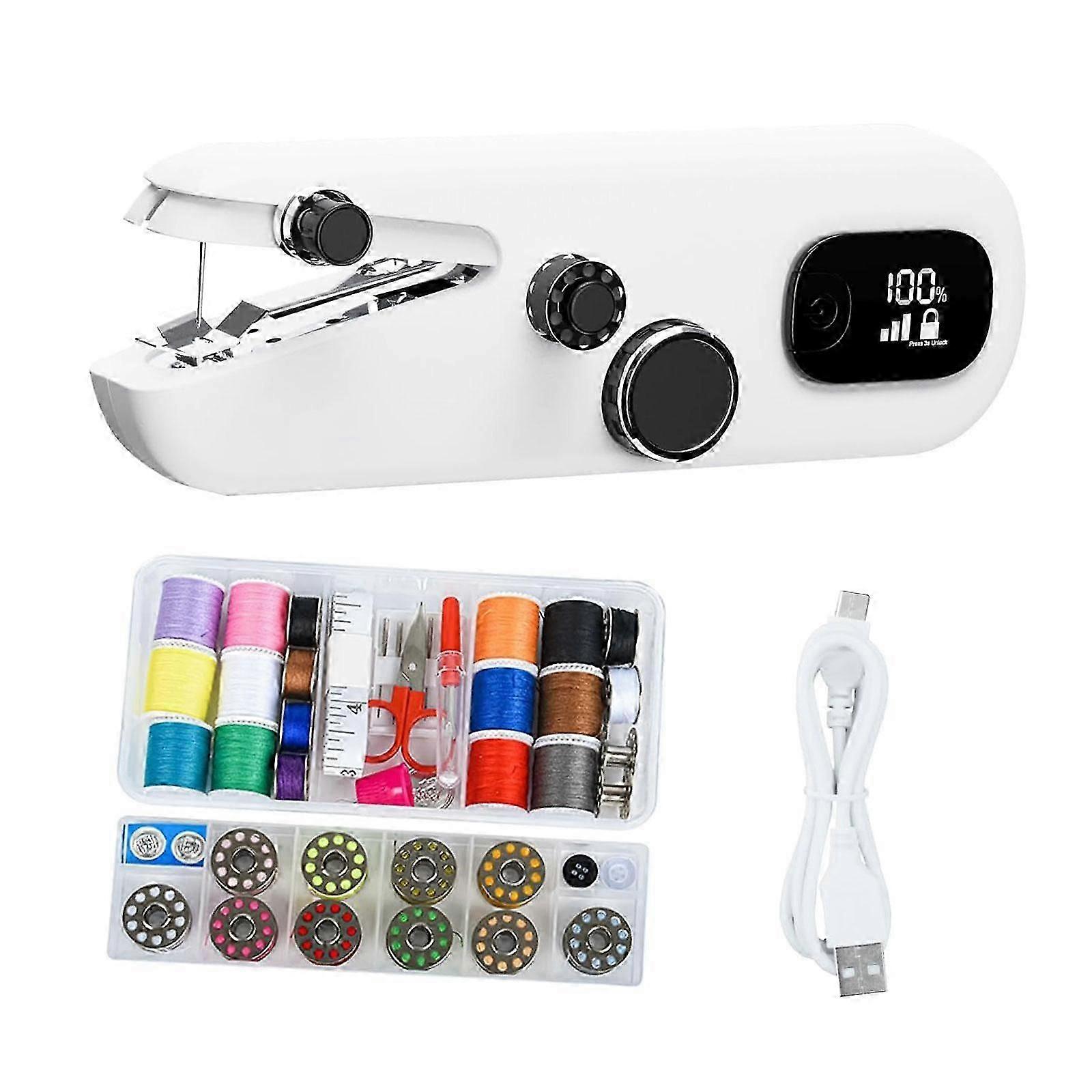Handheld Sewing Machine Compact Useful Sewing Tool for Home Fabrics Knitting