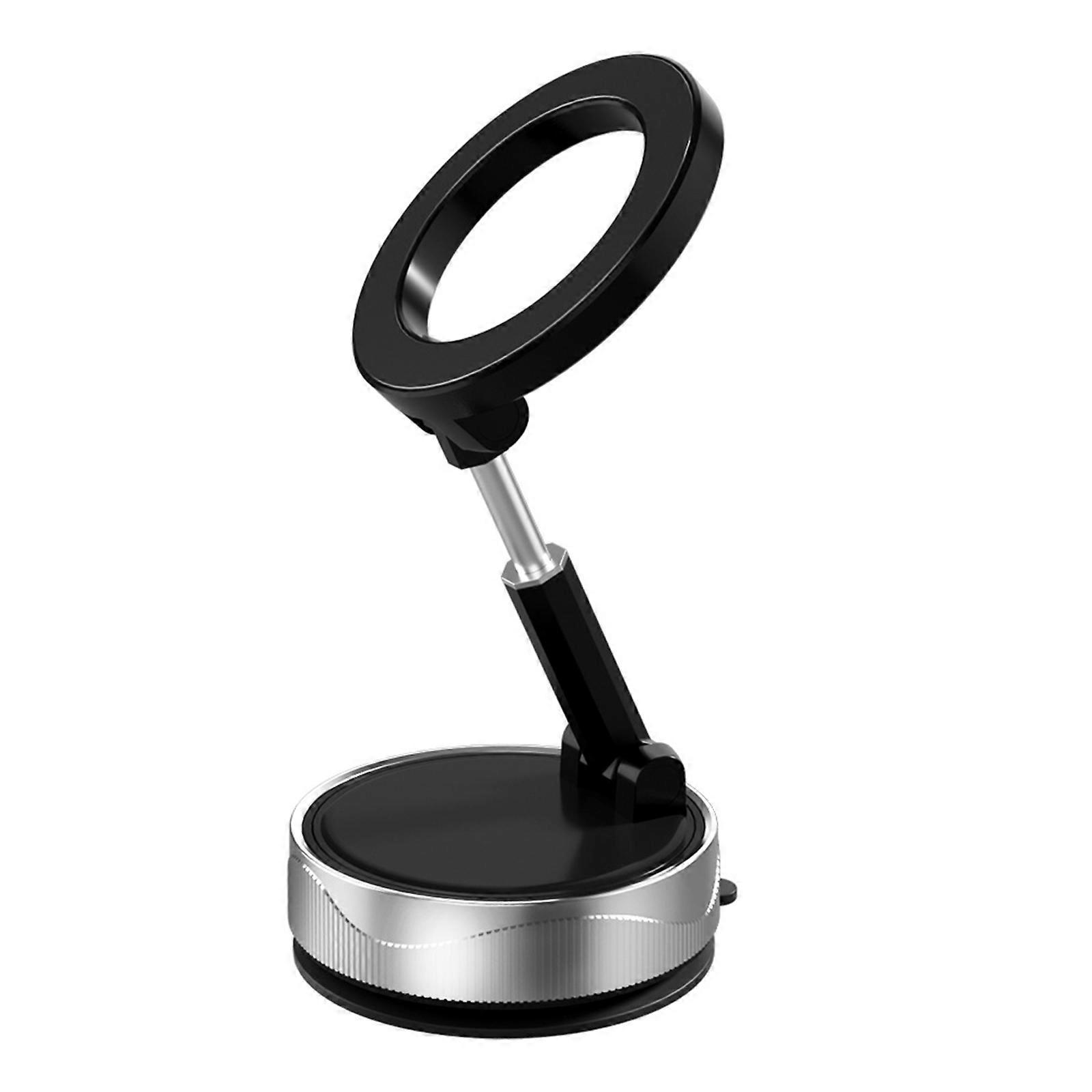Foldable Car Phone Bracket Magnetic Stand 360 Degree Rotation Adjustable with Double Suction Technology for Easy Viewing Multicolor