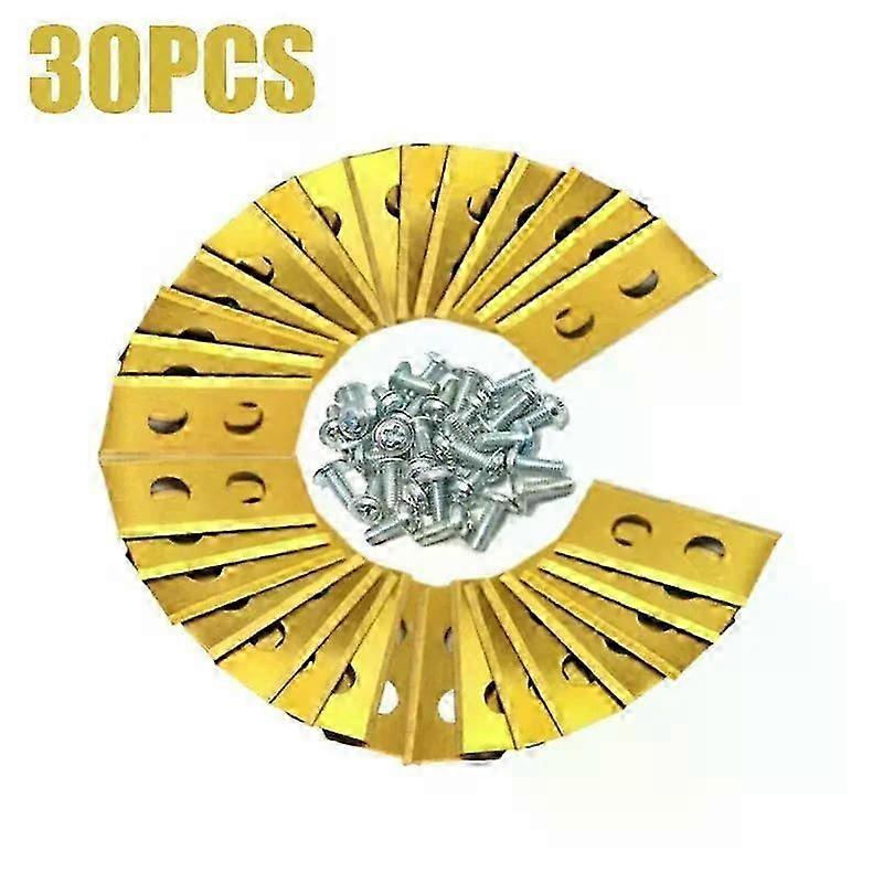 9 / 18 / 30pcs Lawn Robot Blade Plating Lawn Mover Replacement Blade For Worx Landroid Robot Mower Replacement Blade With Screws