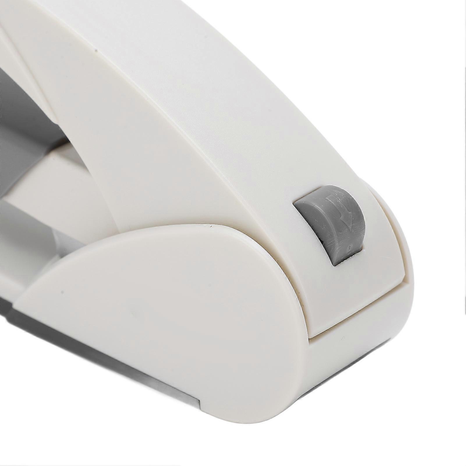 Stapler 20 Sheet Capacity 210pin Large Capacity Labor Saving Mini Stapler with Needle Storage Bin for Office Desktop5852 White (Grey)