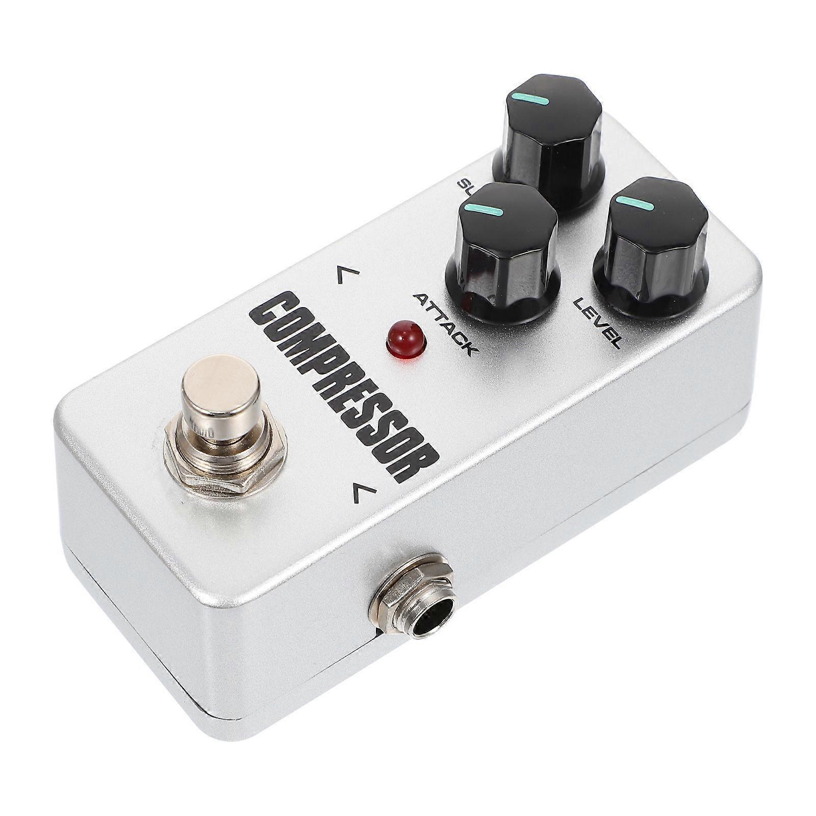 Guitar Compression Effect Pedal Electric Guitar Sound Processing Outdoor Performance Aluminum Compact Design 1 Set