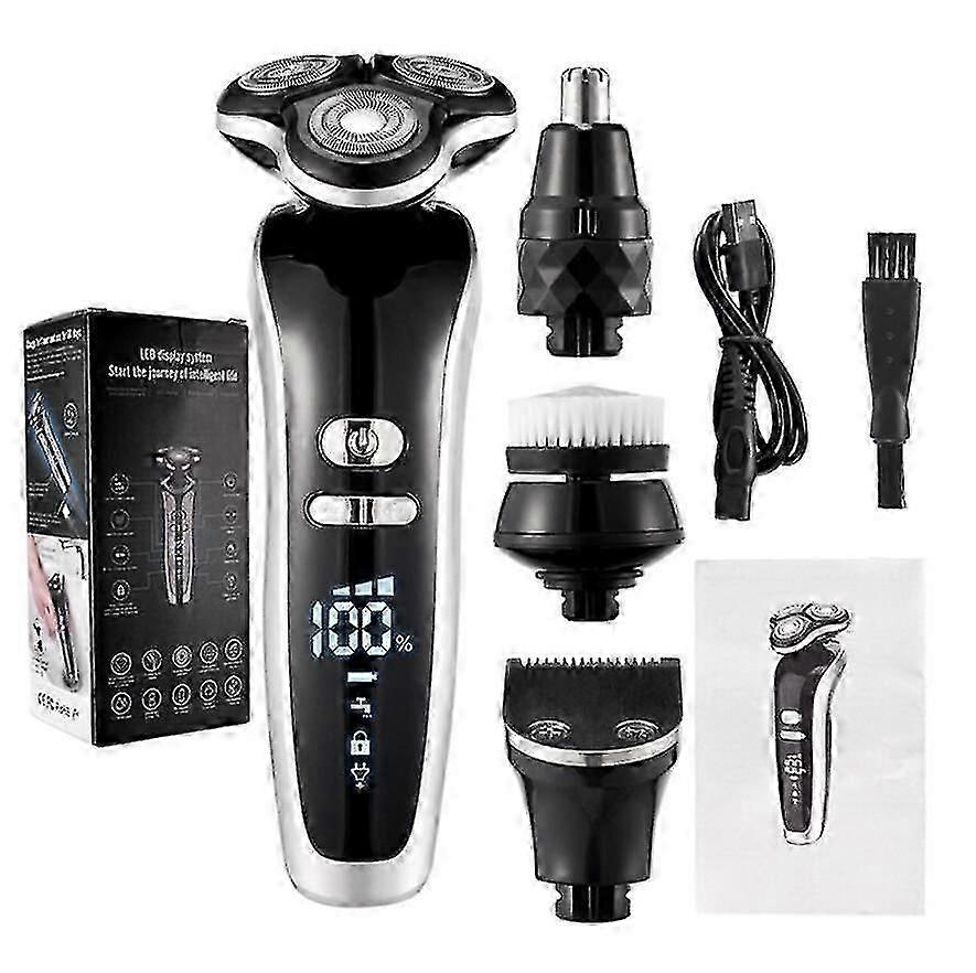 3-in-1-Elektrorasierer-Set mit USB-Ladefunktion für Männer