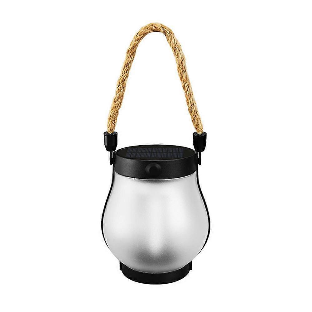 Flickering Flame Hemprope Solar Lanterns Camping Charging Multifunctional Lamp