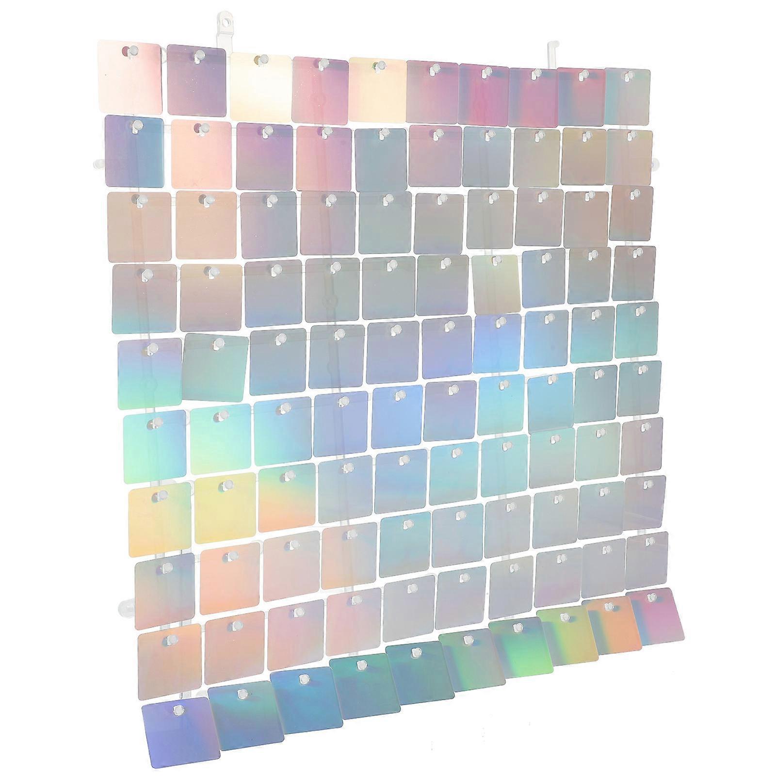 Birthday Party Background Shimmer Wall Backdrop Pet Material Photo Backdrop Silver 31.50X30.00Cm Decorative 1Pack