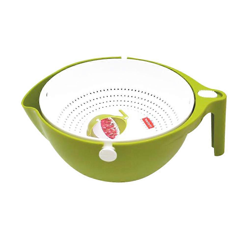 Vegetable Washing Filter Bowl Fruit and Vegetable Washing Basket Mesh Hole Design Plastic Kitchen Utensils 1PC