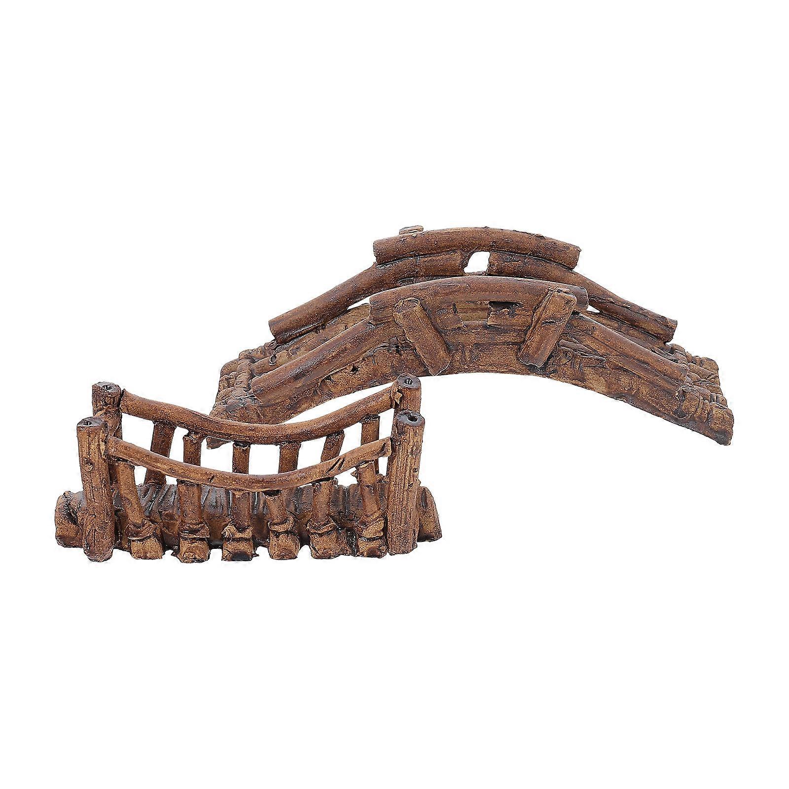 Turtle Platform Bridge 2Pcs Fish Tank Bridge Enhances Aquatic Landscaping Realistic Design Perfect For Hut 11X3.5X4CM