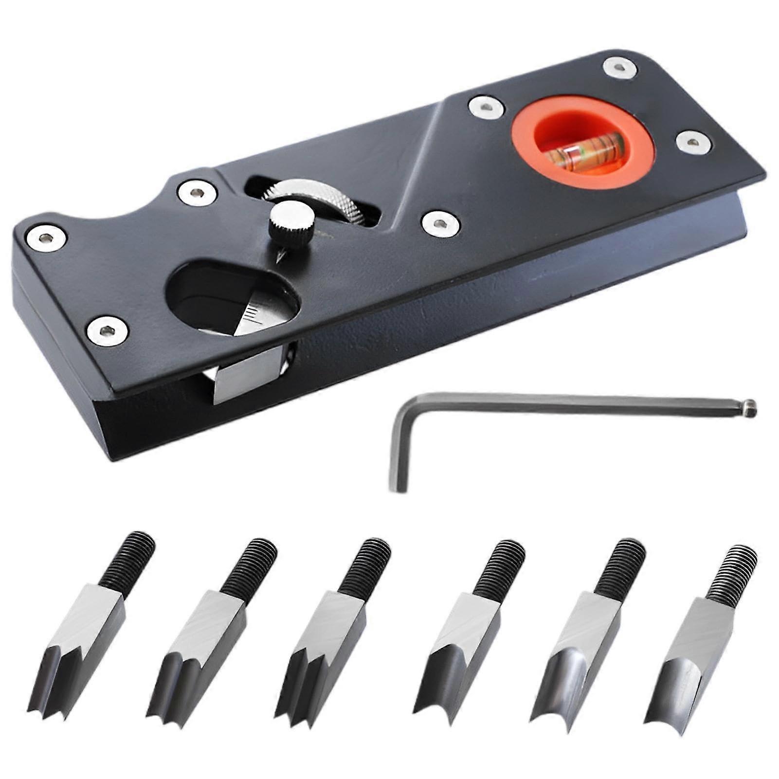 Edge Planer 45 Degree Chamfer Planer with 6 Knife Heads Multifunctional Edge Tool