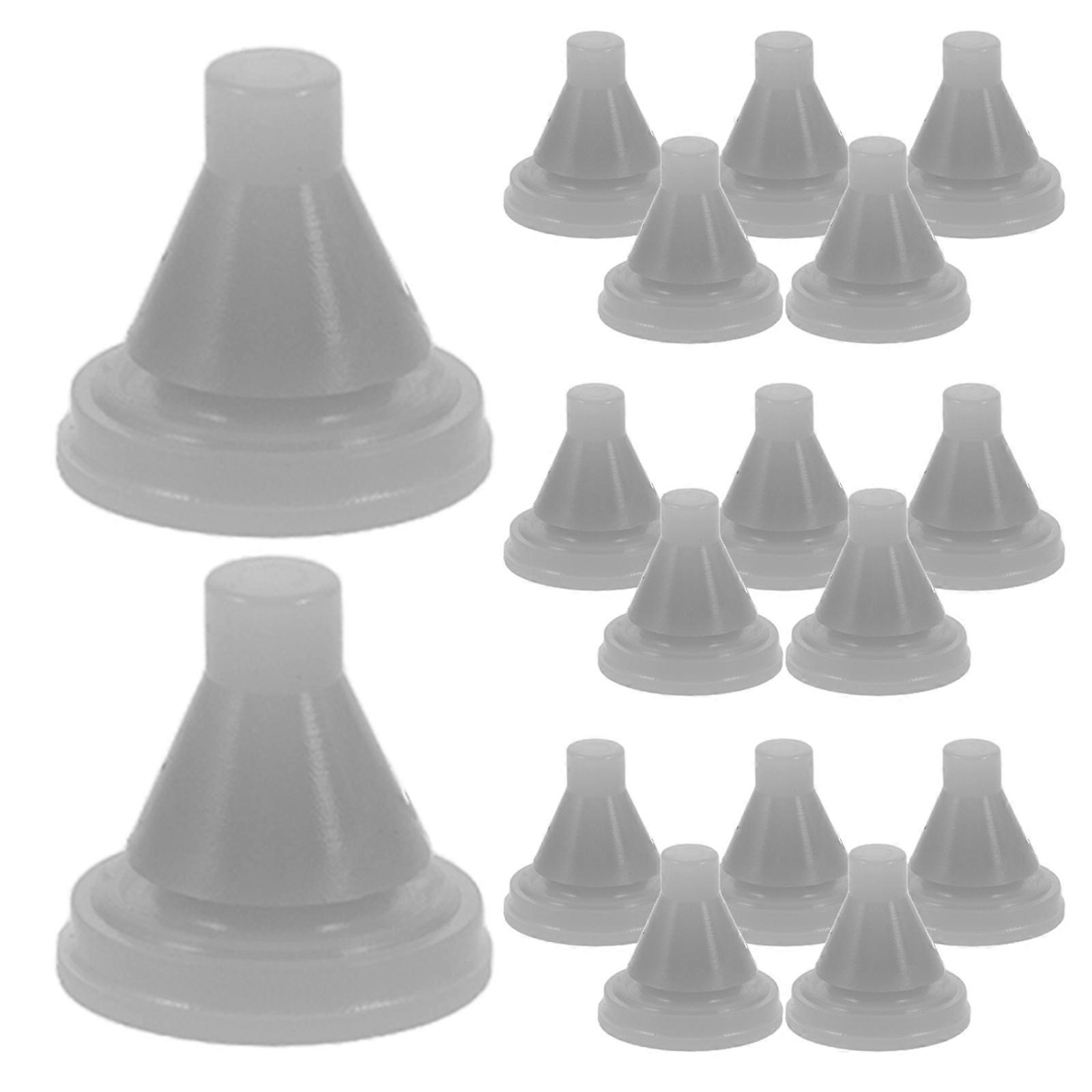 Detachable Showerhead Nozzles Replacement Silicone Round Nibs Water Outlet Enhancement Parts 100Pcs