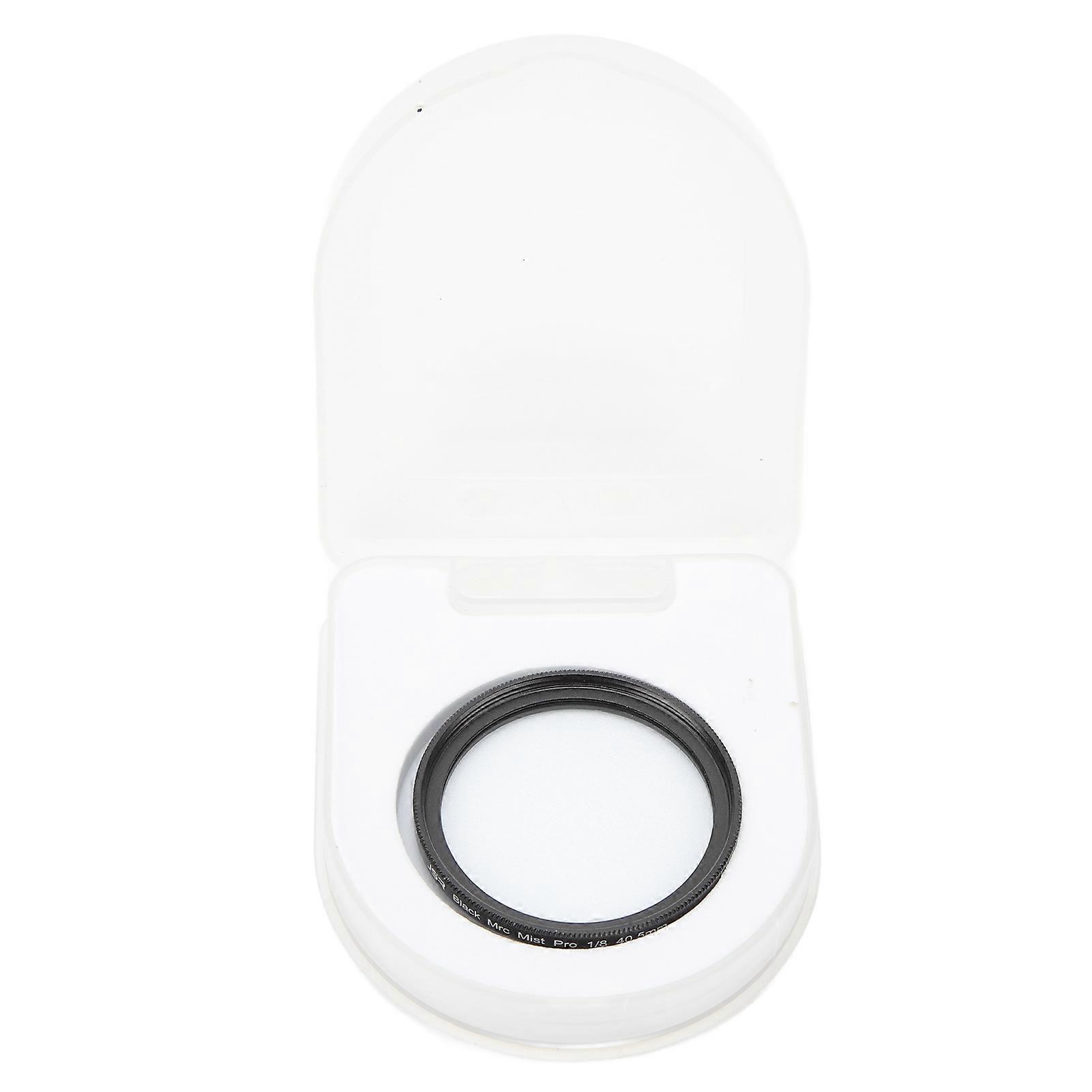 Black Diffusion 1/8 Lens Filter Black Mist Diffusion Lens Filter for Video Shooting Portrait Shooting Still Life Scenery 40.5MM