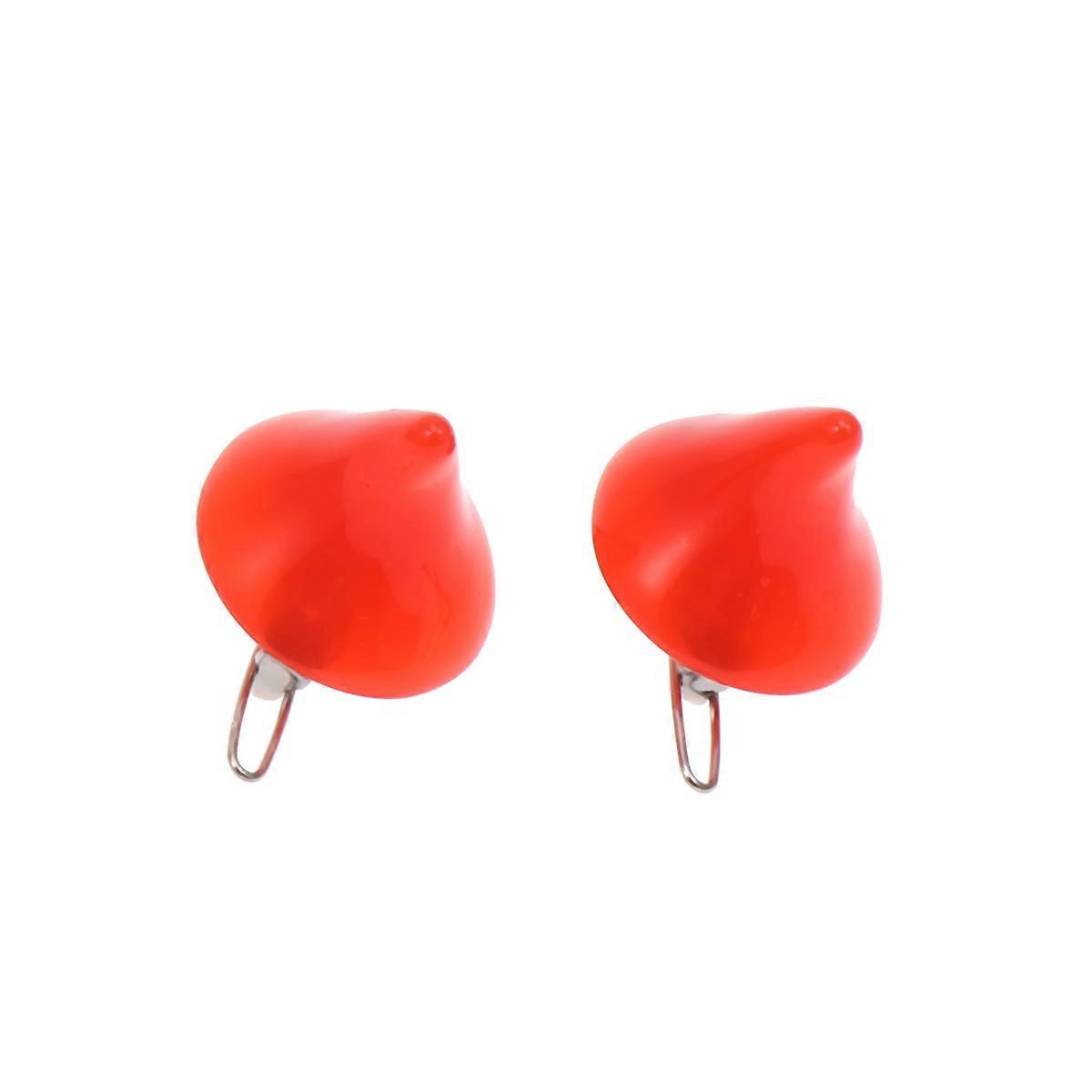 2Pcs Red Halloween Hairpins In Stereo Design For Festival And Party Wear Specifically For Women