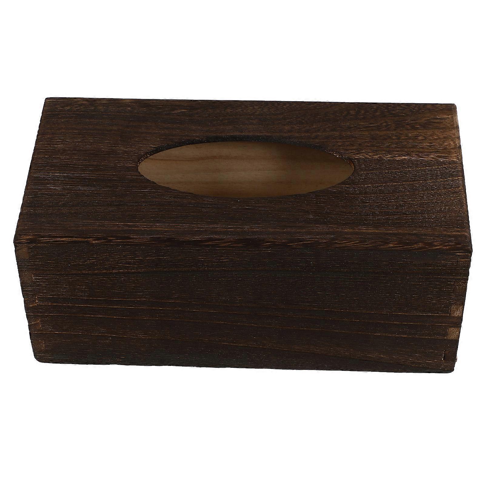 Coffee Tissue Box for Storage Made of Synthetic Material Simple and Elegant Design Large Size 1PC