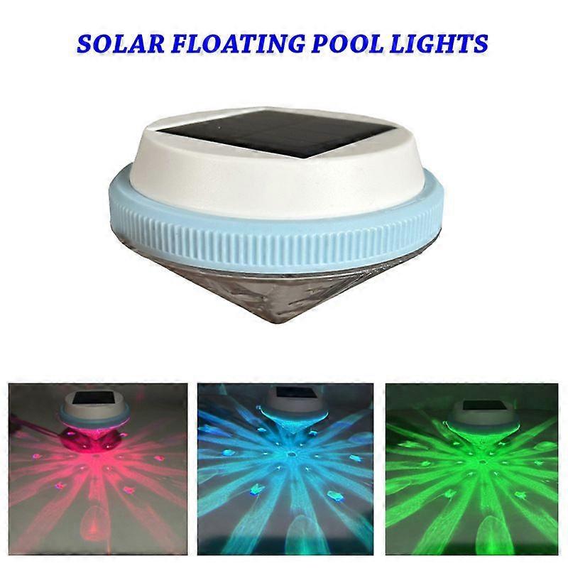 Solar powered water floating lights colorful light and shadow swimming pool lights floating atmosphere night lights